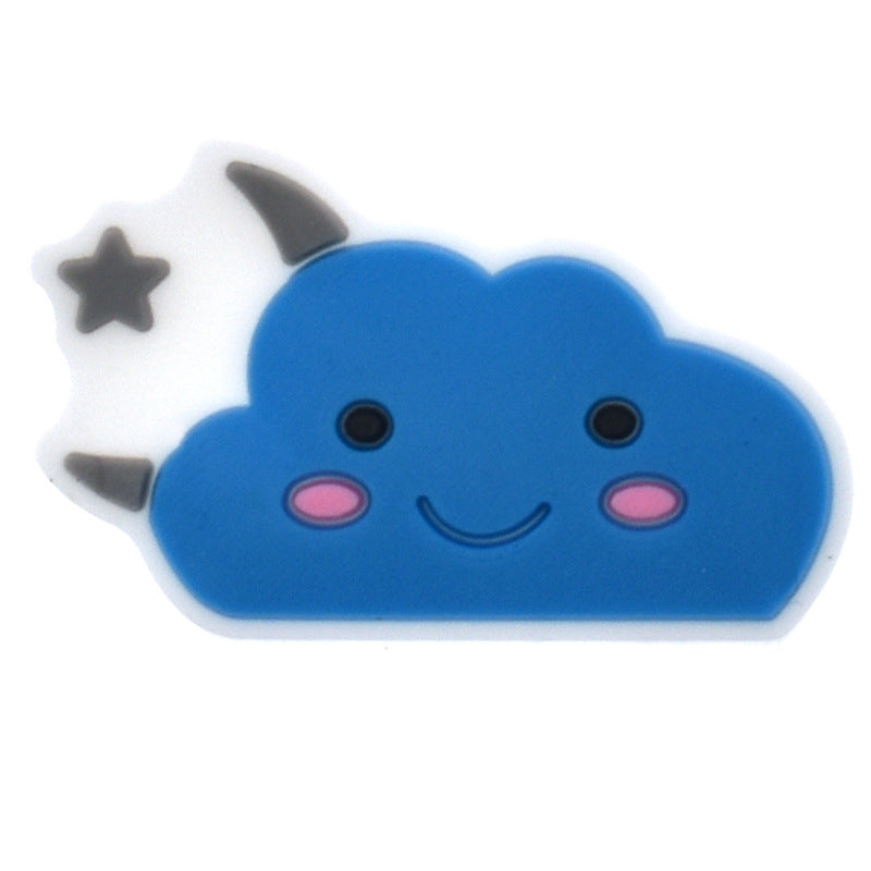 Wholesale Weather Cartoon PVC Soft Glue Patch Mobile Phone Case Decoration Accessories